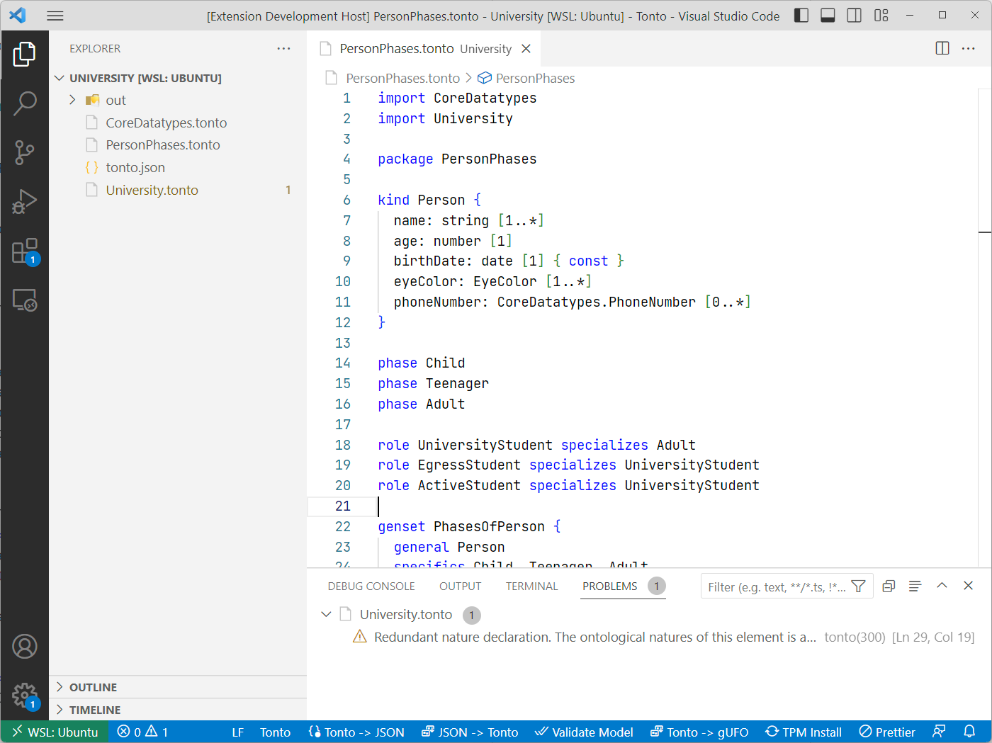 Tonto VS Code extension